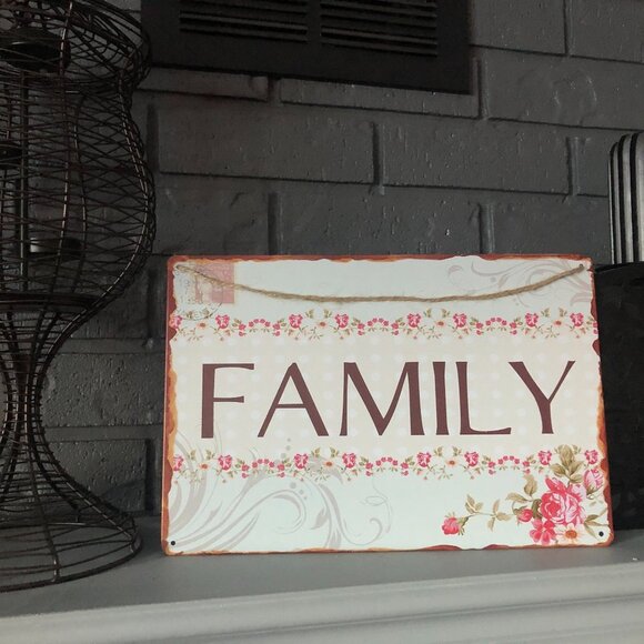 Other - VINTAGE LOOK FAMILY SIGN REPRO